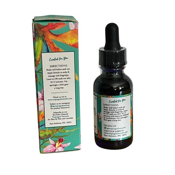 TropicGyal Naturals Hair Organic Scalp Treatment Oil 1oz/30ml NEW IN BOX, Sealed - Picture 4 of 7